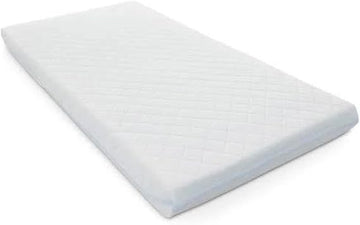 Breathable Foam Cot Mattress with Washable Quilted Cover – 120 x 60 cm Toddler & Crib Bed