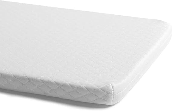 Breathable Foam Cot Mattress with Washable Quilted Cover – 120 x 60 cm Toddler & Crib Bed