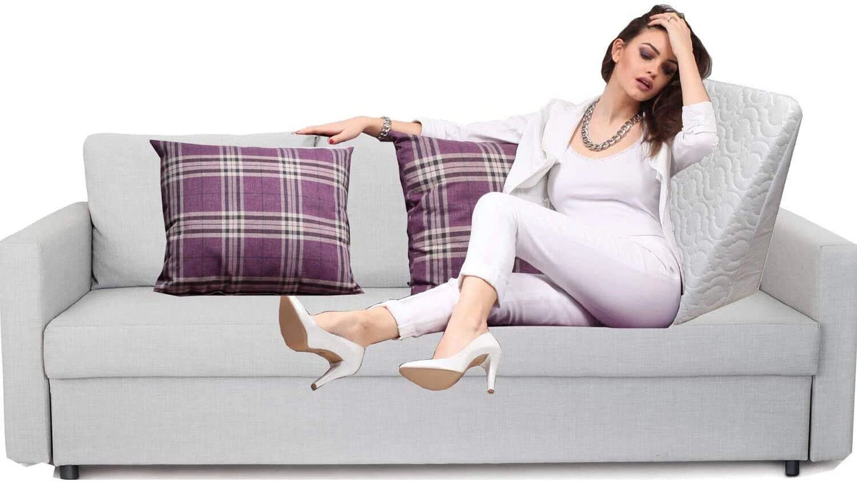 X-LARGE Memory Foam Orthologics Acid Reflux GERD Back Bed Raised Wedge Pillow