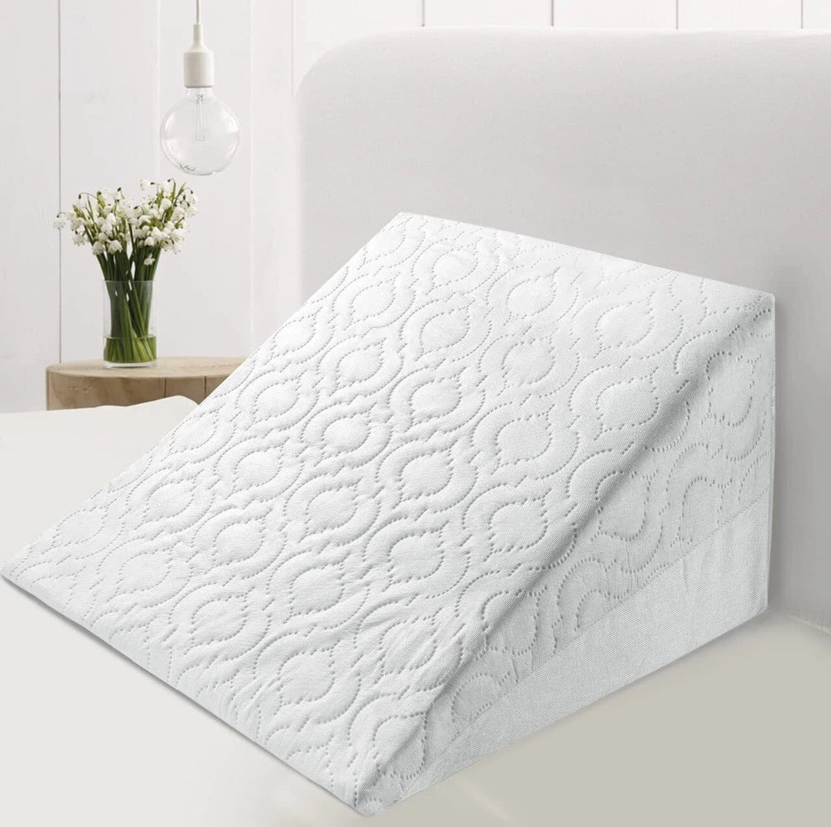 X-LARGE Memory Foam Orthologics Acid Reflux GERD Back Bed Raised Wedge Pillow