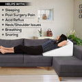 X-LARGE Memory Foam Orthologics Acid Reflux GERD Back Bed Raised Wedge Pillow