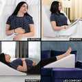 X-LARGE Memory Foam Orthologics Acid Reflux GERD Back Bed Raised Wedge Pillow